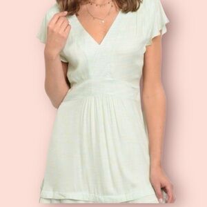 Green Mint Fit and Flare Mini Dress NWT